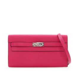 [Pre-owned] Hermès Chevre Mysore Kelly To Go Wallet