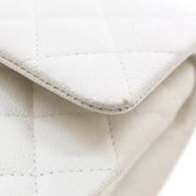 [Pre-owned] Chanel Medium Classic Caviar Double Flap