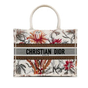 [Pre-owned] Dior Medium Toile de Jouy Tropicalia Book Tote