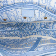 [Pre-owned] Dior Oblique Embroidered Canvas Saddle Bag