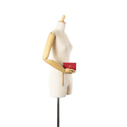 [Pre-owned] Prada Saffiano Card Holder On Chain