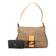 [Pre-owned] Fendi Zucchino Canvas Mamma Forever